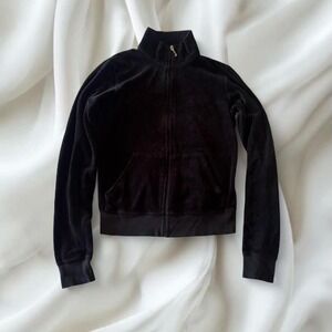 Y2K vintage Juicy Couture black velour jacket‎